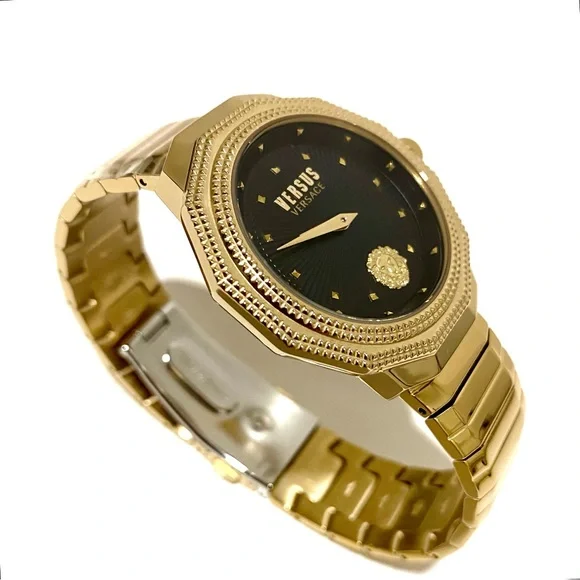 Versace Versus Versace Gold Studded Women’s Watch NWT - Picture 1 of 11